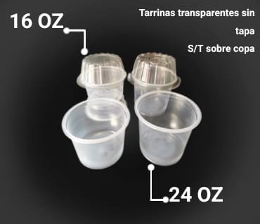 Tarrinas transparentes
